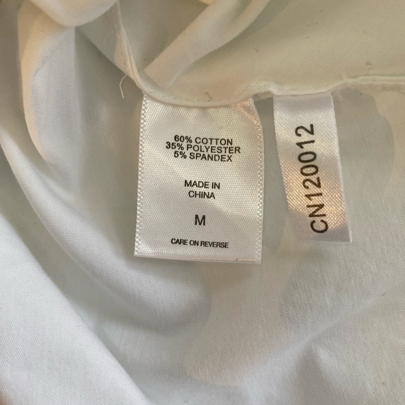 New York & Company Women Stretch White Sleeveless Blouse, Size Medium - Picture 2 of 6